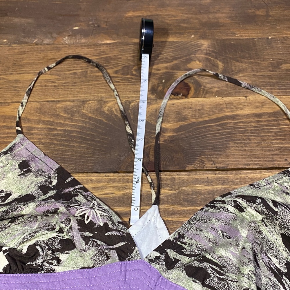 Hurley Strappy Top with Purple and Brown Accents - Juniors Size Large - Picture 11 of 11